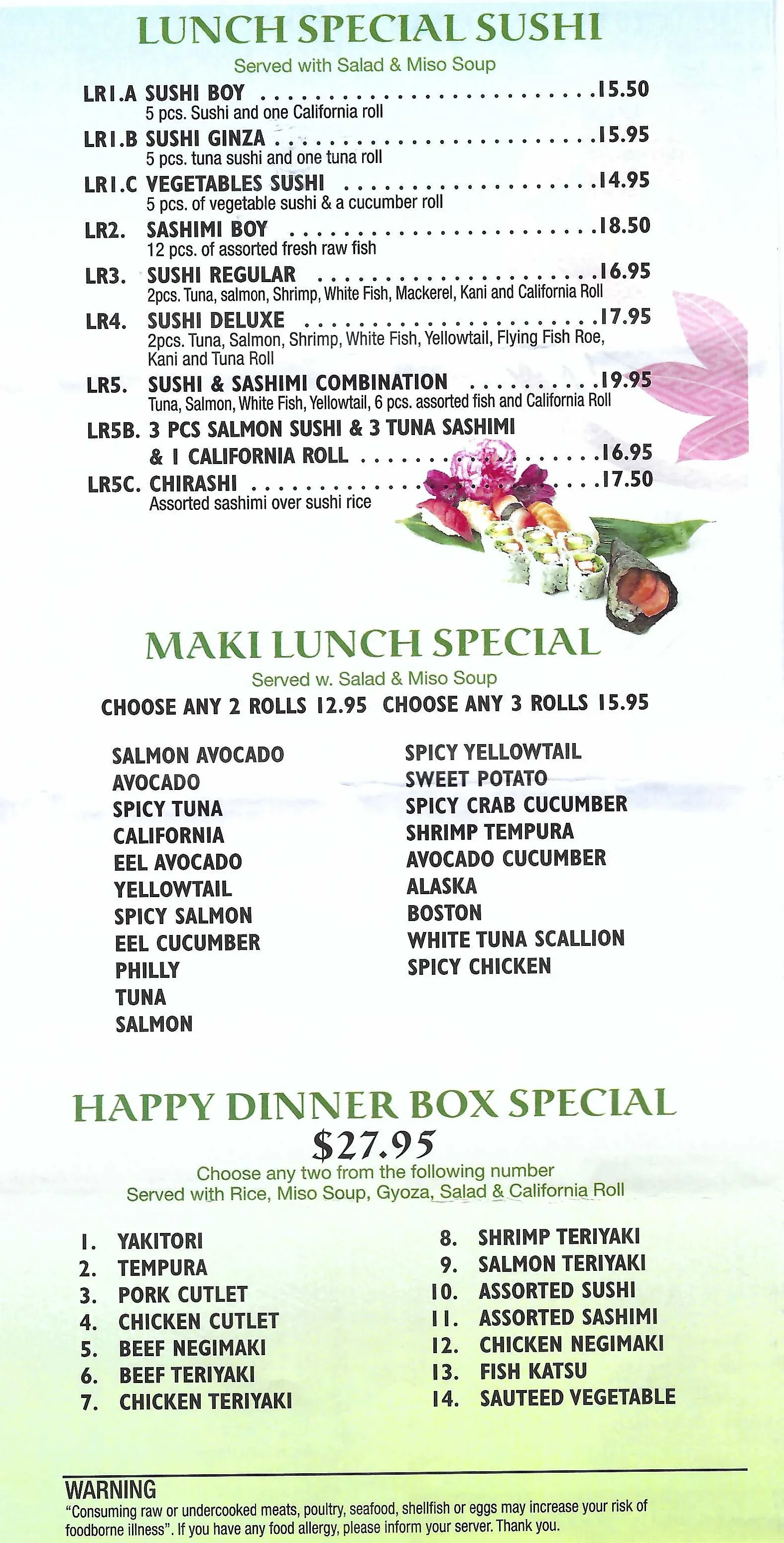 Menu page 2